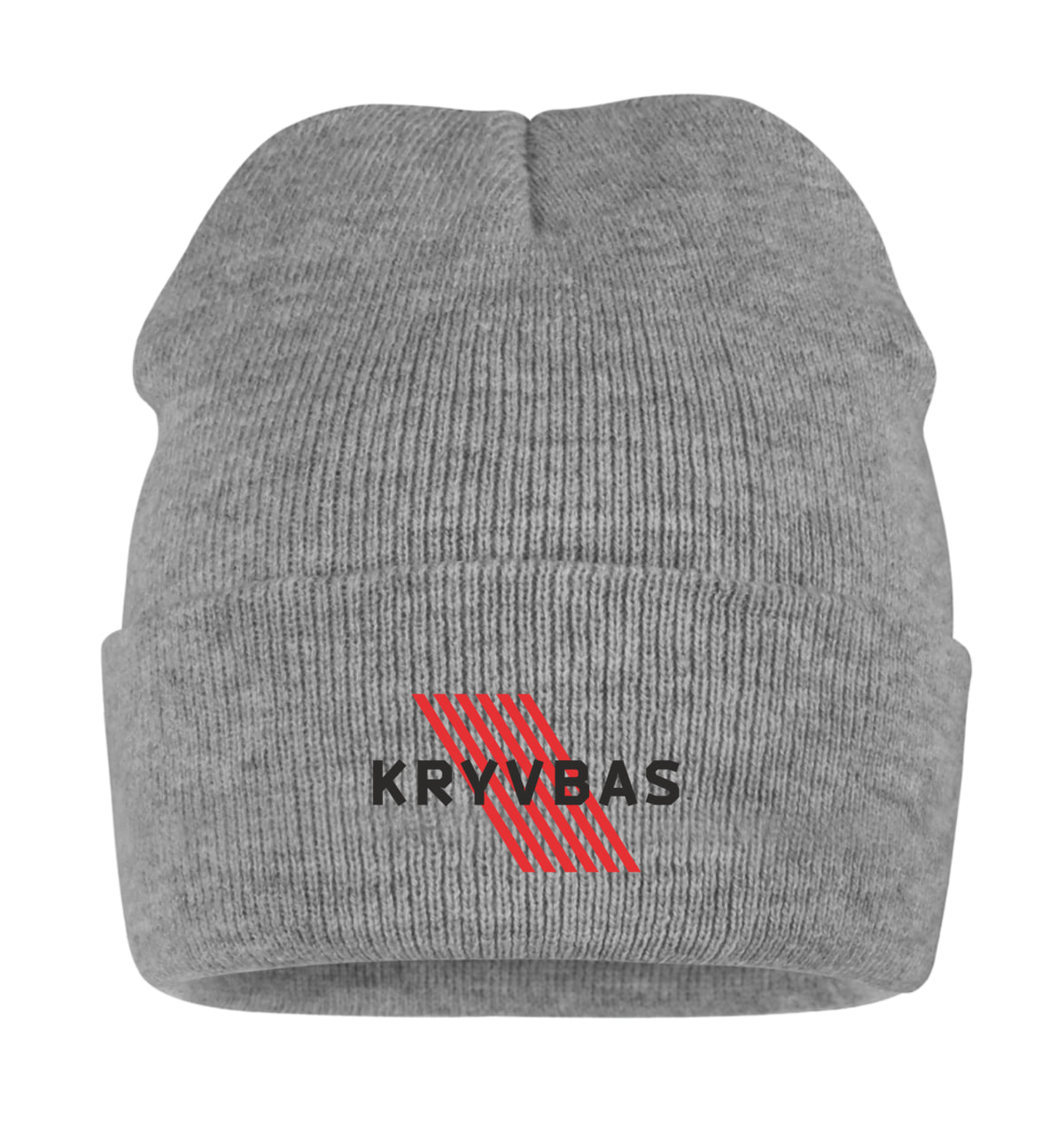 Шапка сіра з вишивкою